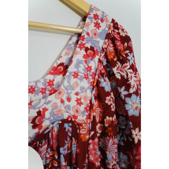 Salty Bright Floral Prairie Dress Size 8 - Picture 4 of 8